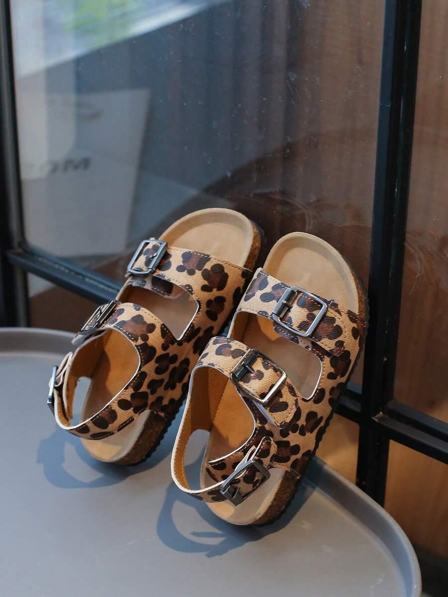 SANDAŁY ANIMAL PRINT sprzączki