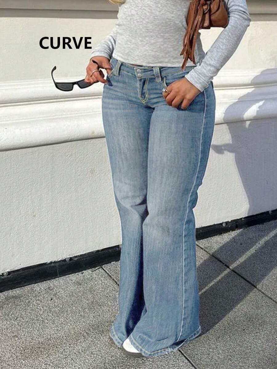 SPODNIE JEANS DZWONY