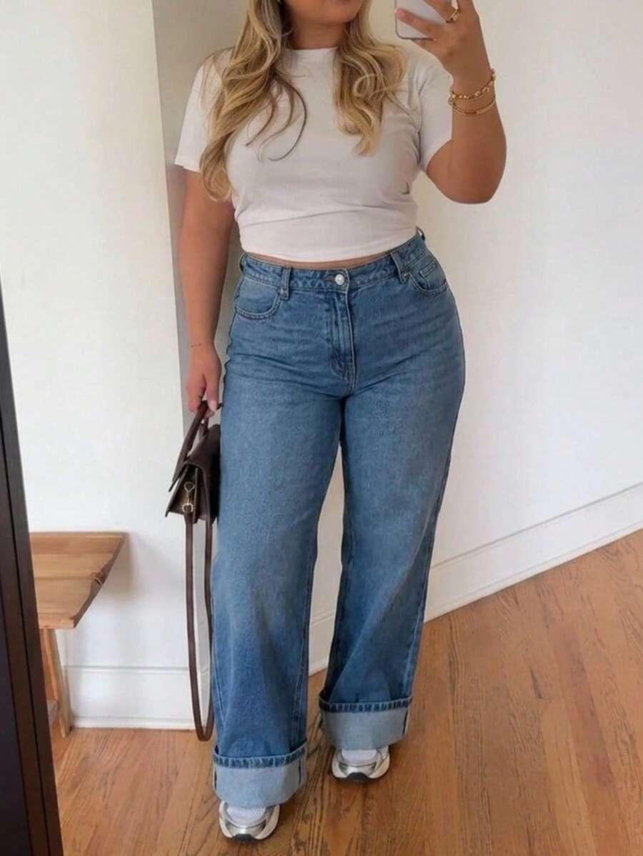 NIEBIESKIE SPODNIE JEANS