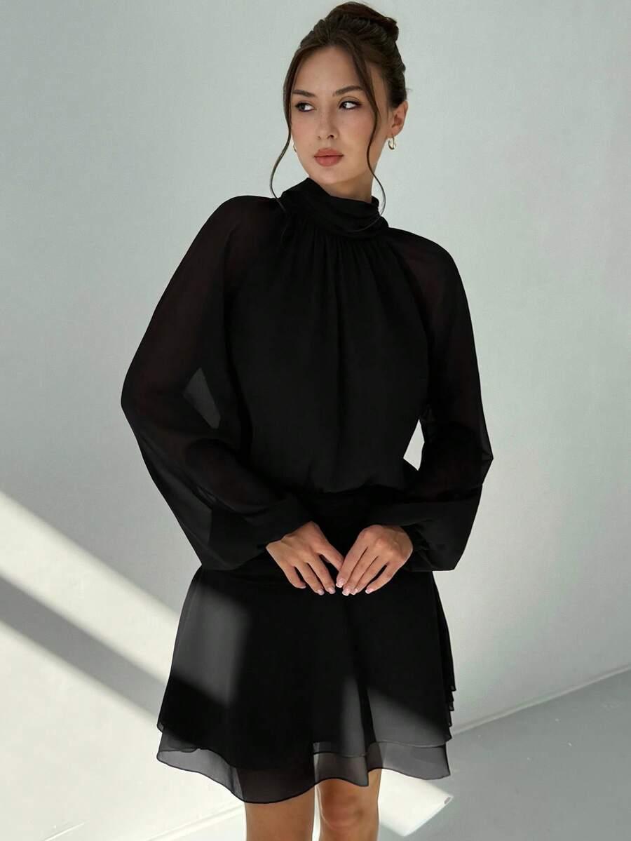 czarna sukienka mini