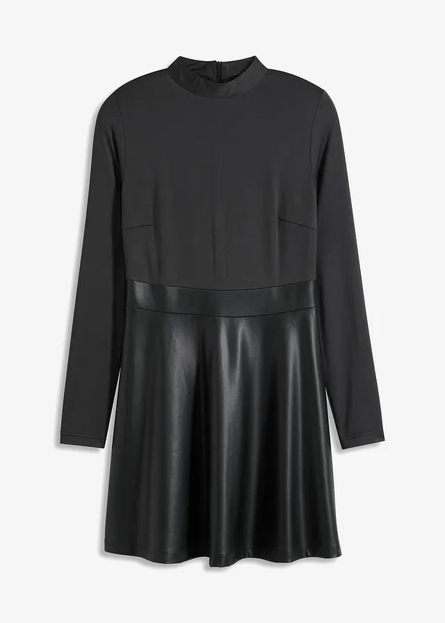 CZARNA MINI SUKIENKA STÓJKA 
