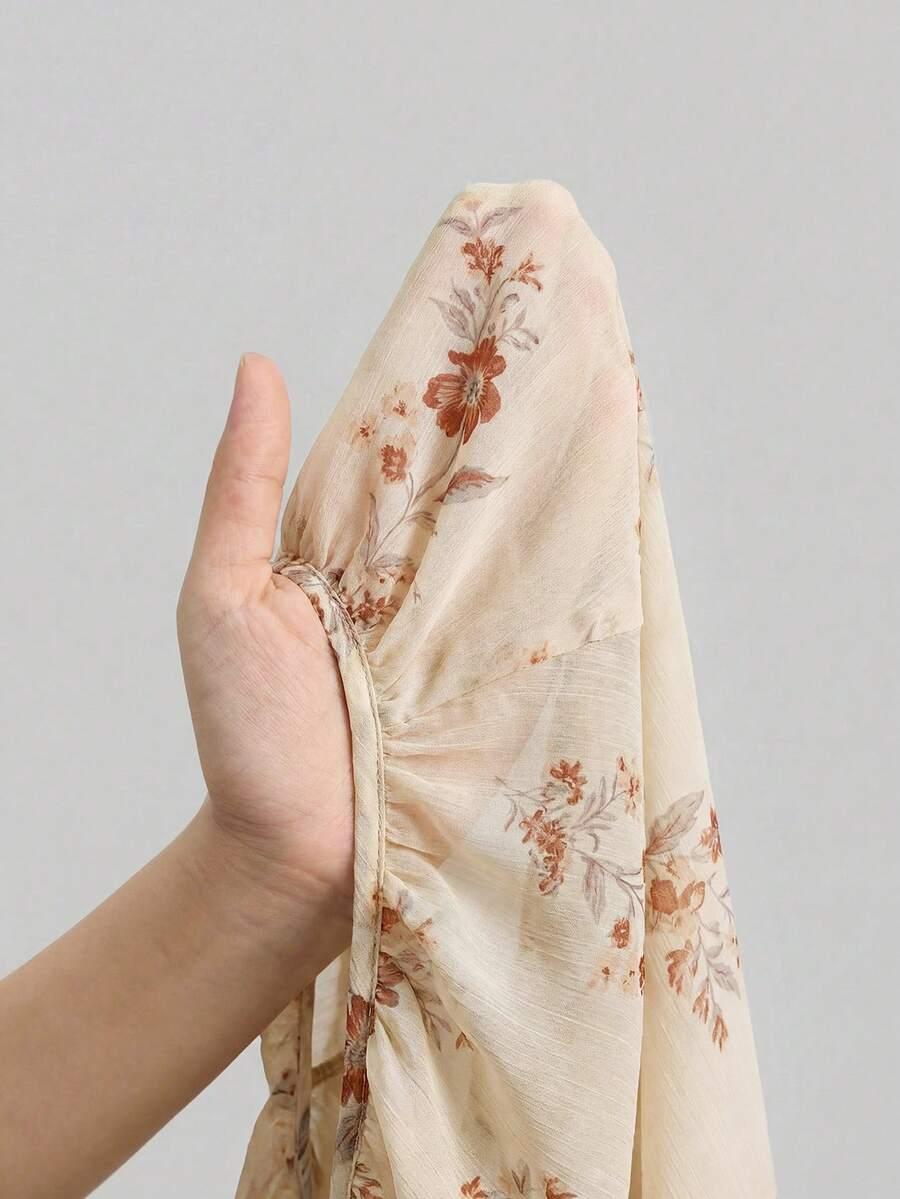 SUKIENKA MAXI PRINT KWIATY