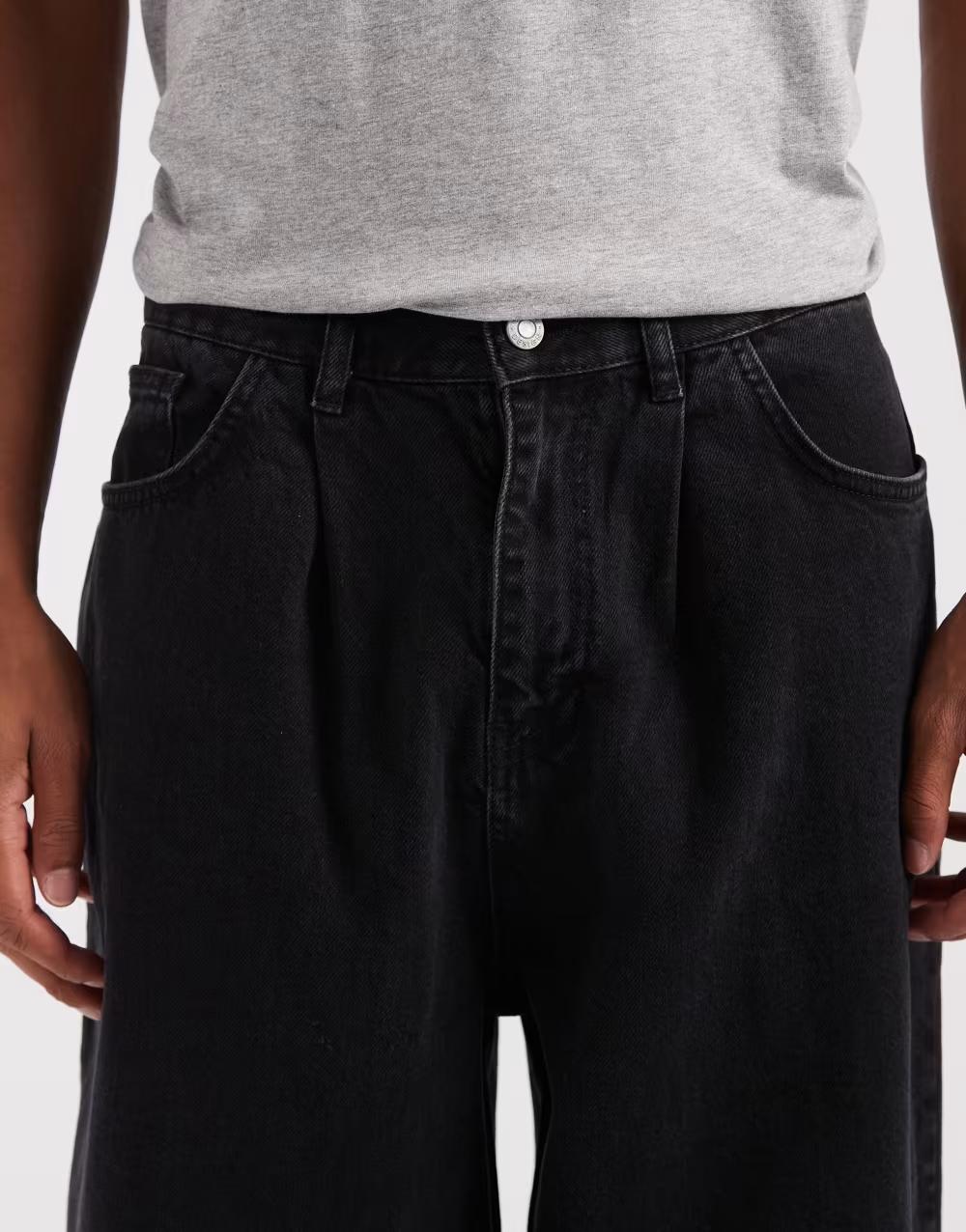 czarne spodnie jeans zamek