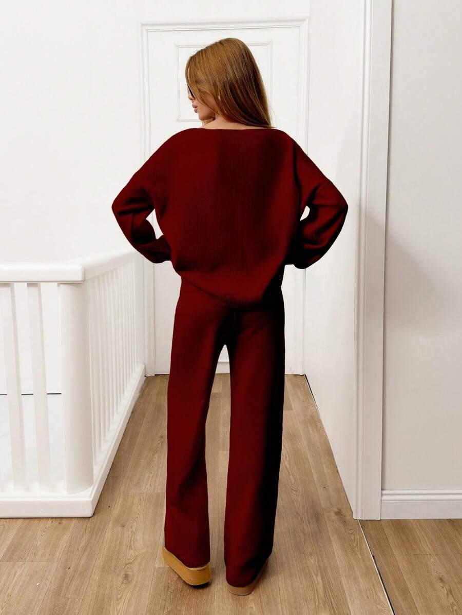 sweter spodnie komplet