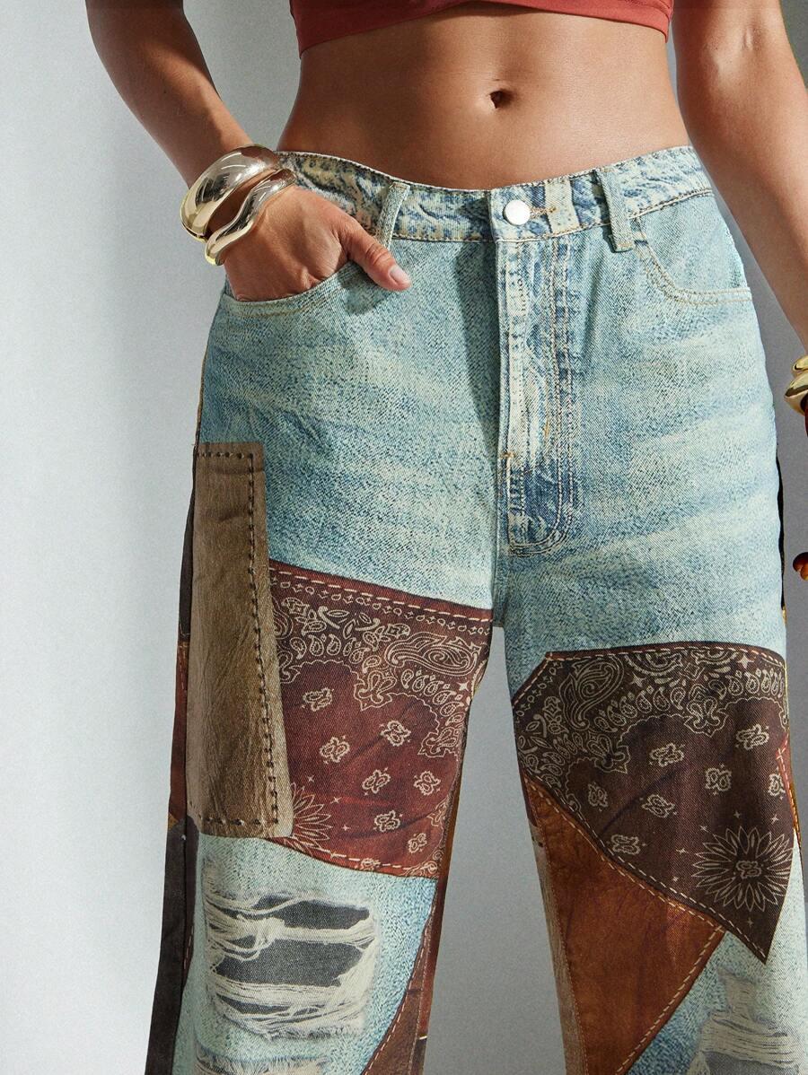 SPODNIE JEANS WZÓR