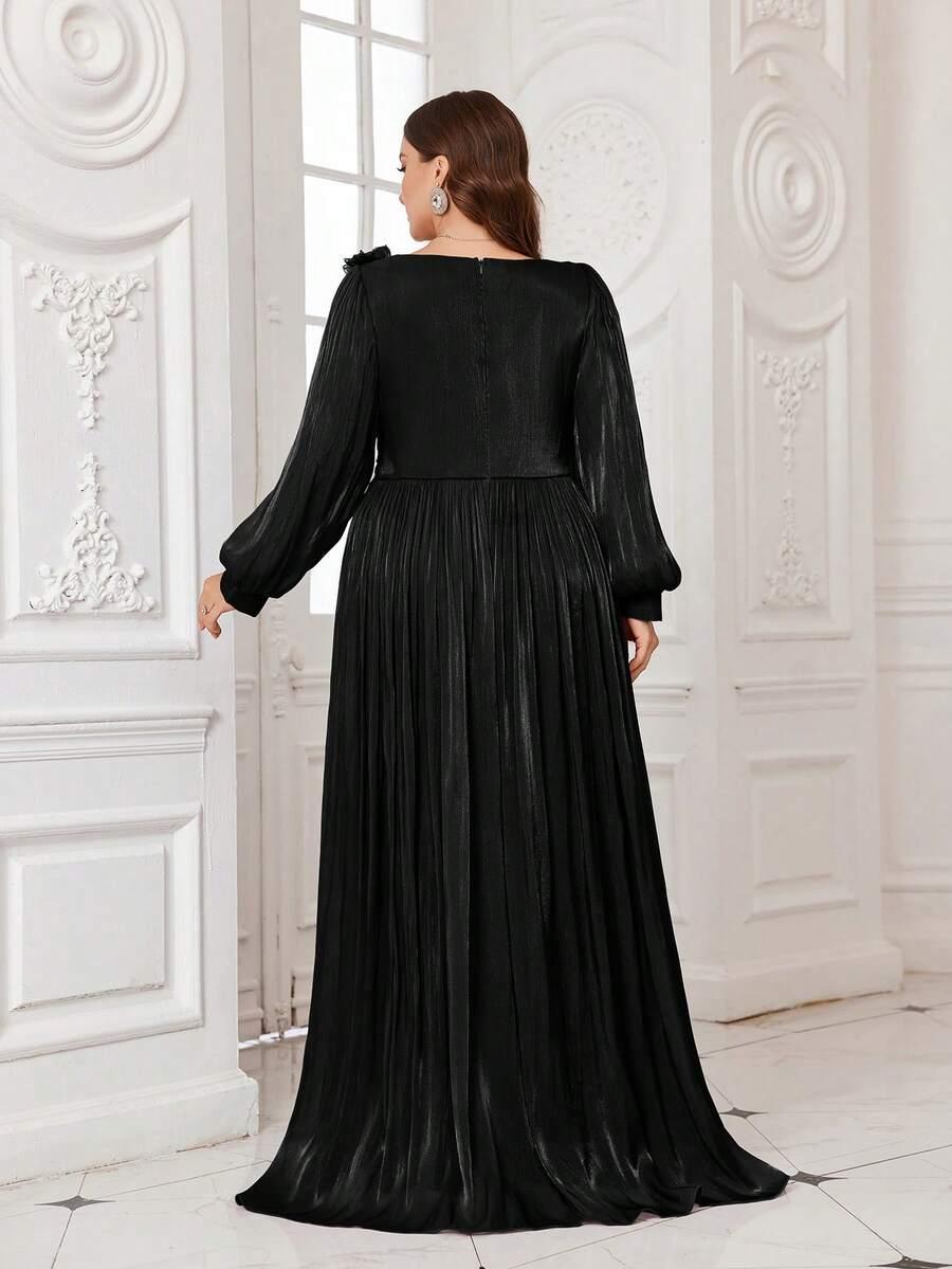 czarna maxi sukienka