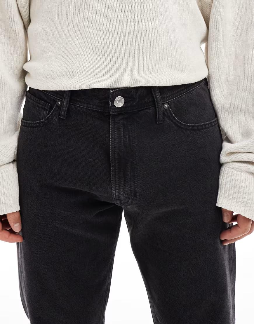 CZARNE SPODNIE JEANS