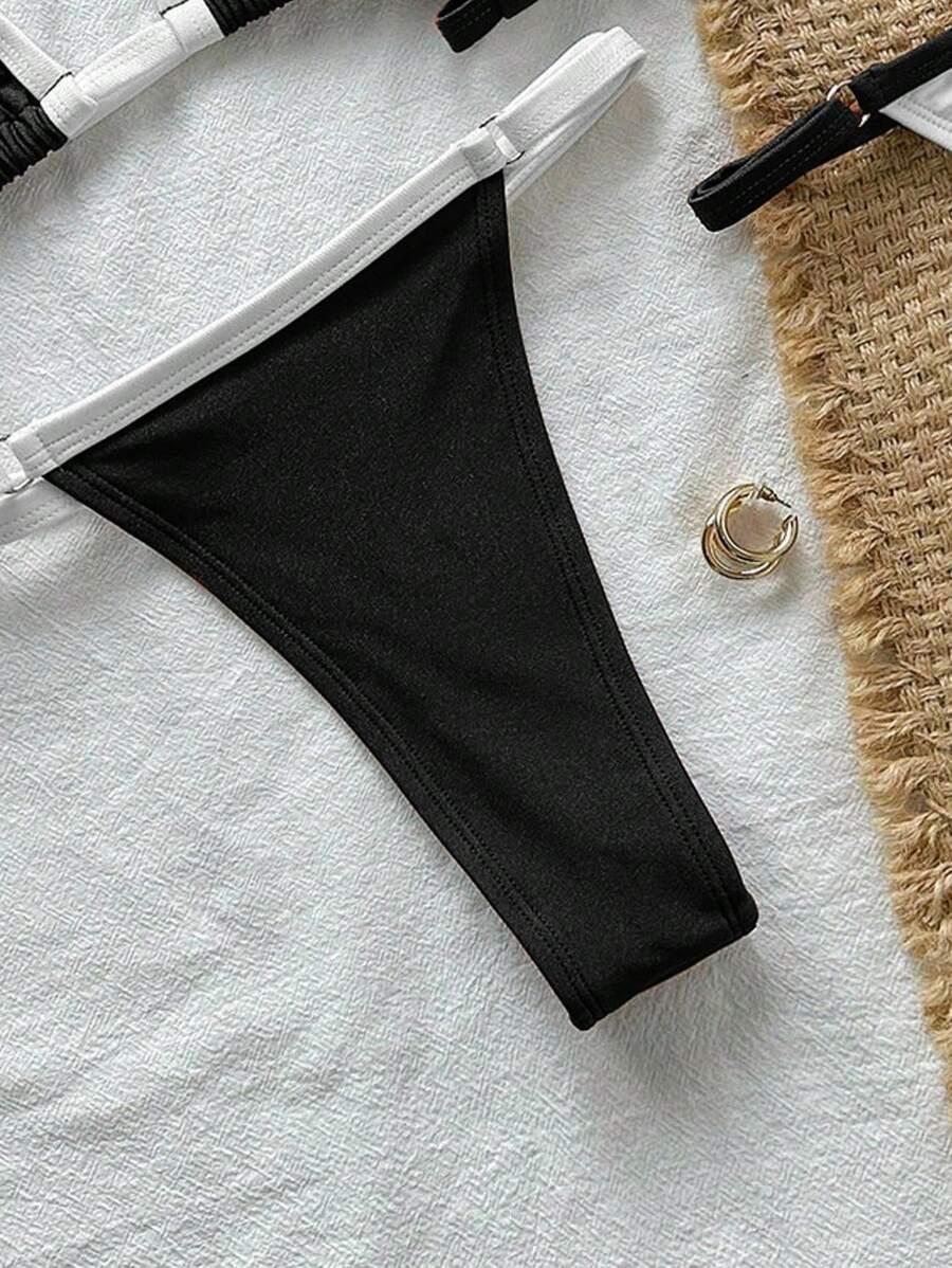 dwuczęściowy strój kąpielowy kontrast 2-pack 