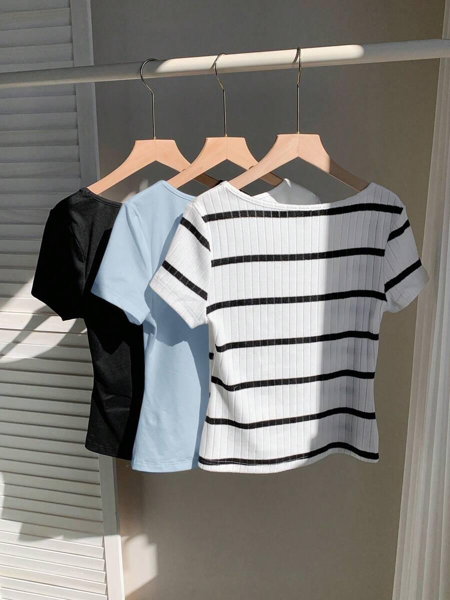 t-shirt krótki rękaw 3 pack