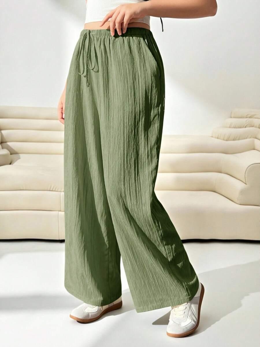 ZIELONE SPODNIE CASUAL 
