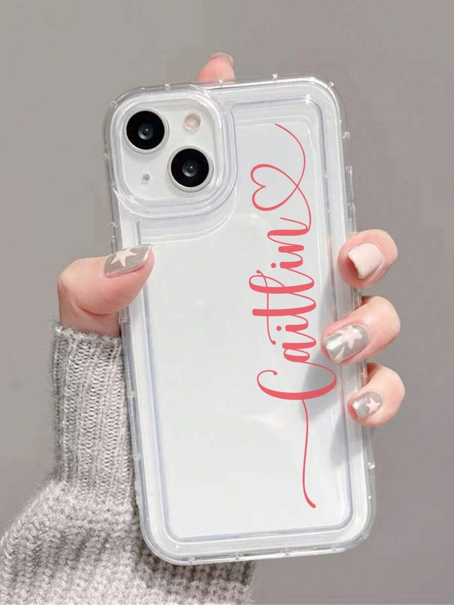 przezroczyste etui napis "bajsamsa" NA IPHONE 12