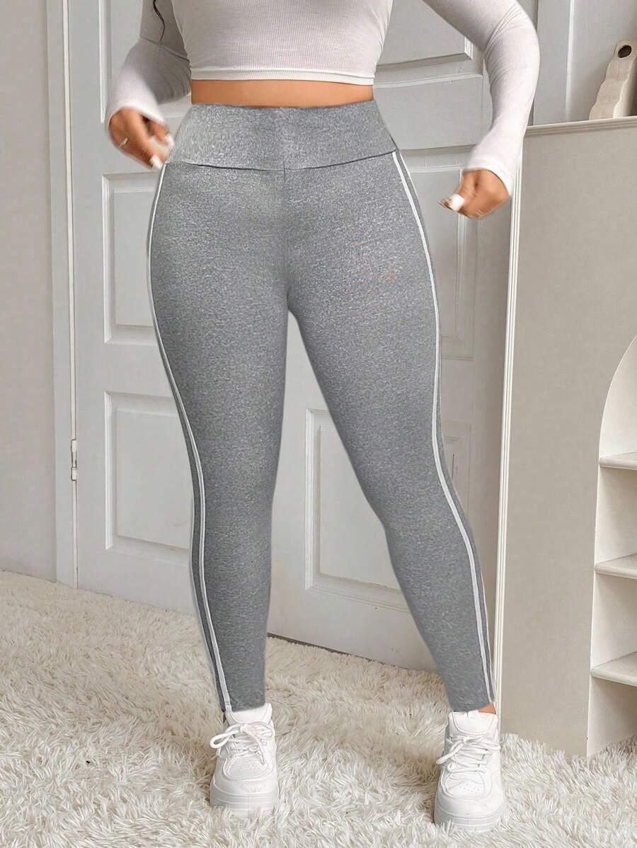 szare legginsy wysoki stan