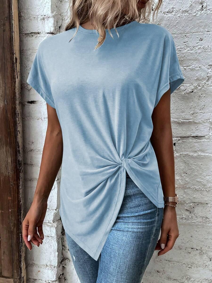 NIEBIESKA BLUZKA CASUAL 