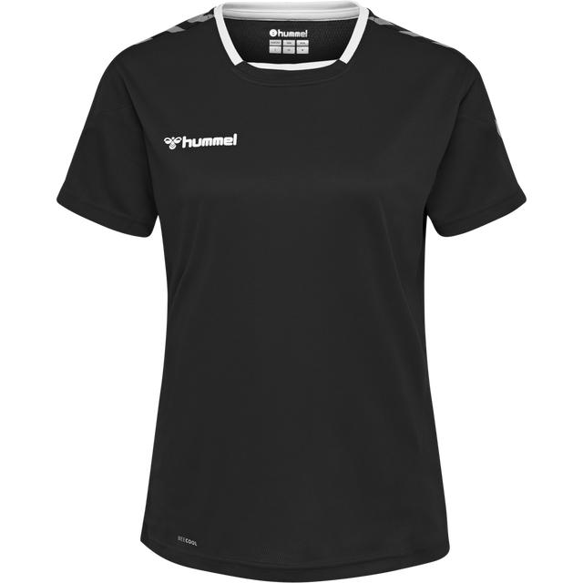 czarna koszulka sportowa poly logo