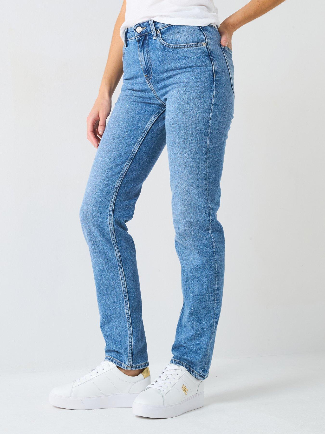 TOMMY HILFIGER JEANSY MID WAIST PROSTE WW0WW44345
