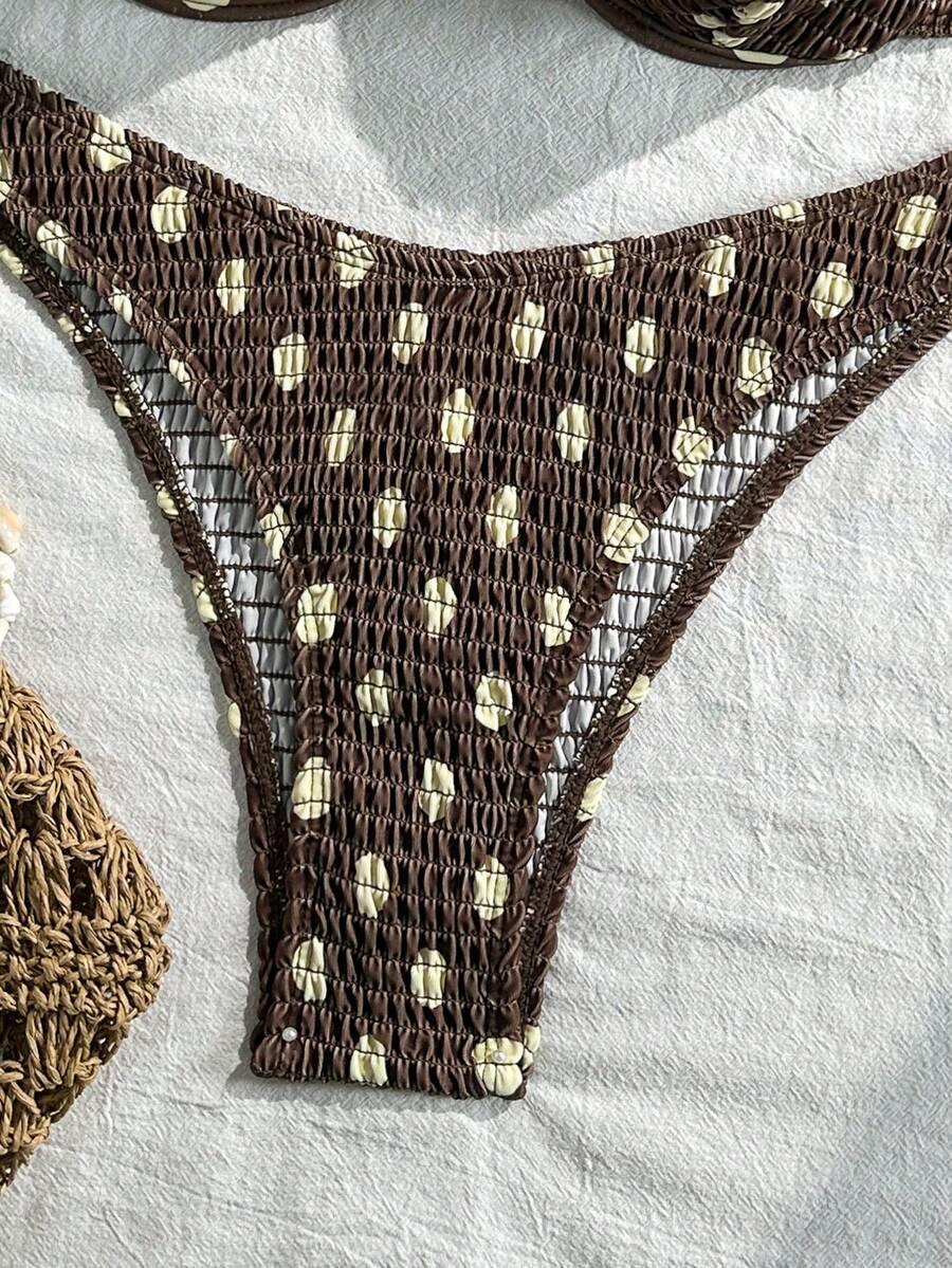 góra od bikini groszki