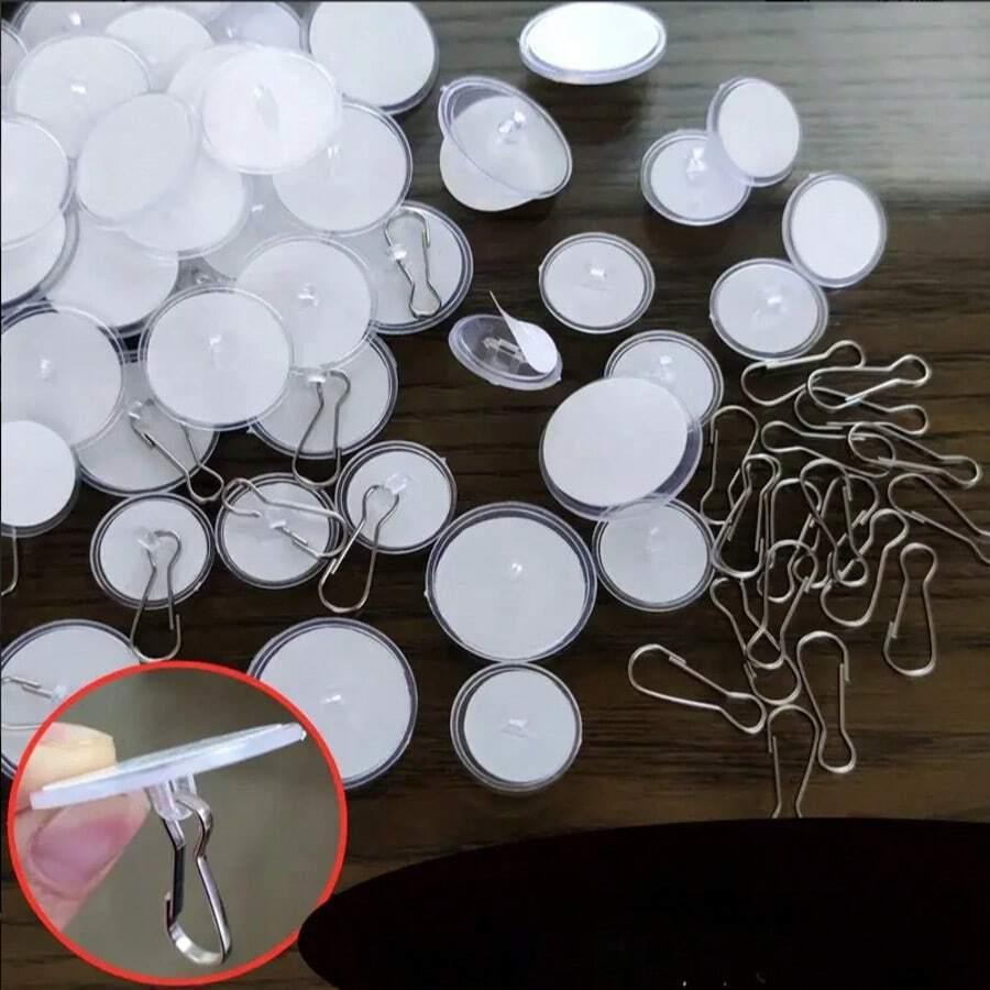 SAMOPRZYLEPNE HACZYKI ŚCIENNE 50-PACK