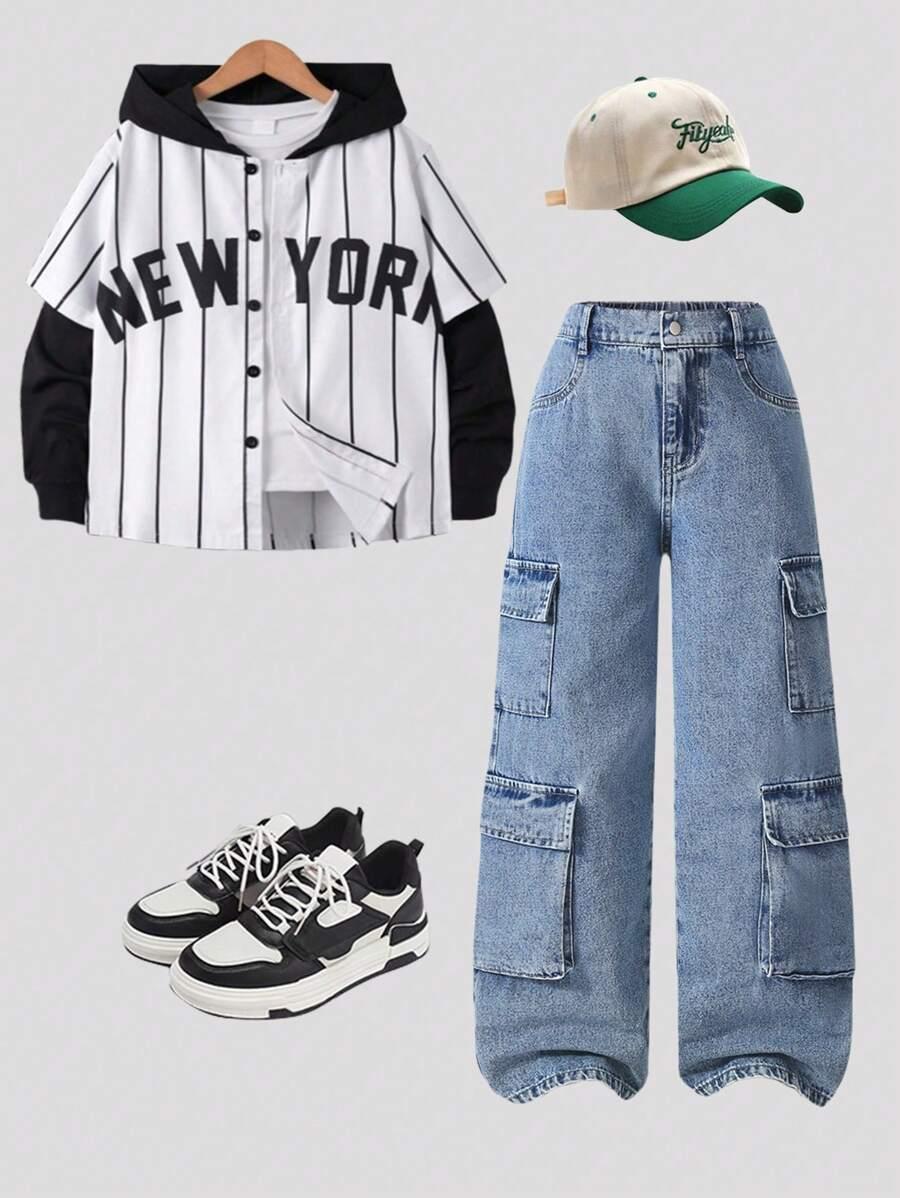 niebieskie spodnie jeans