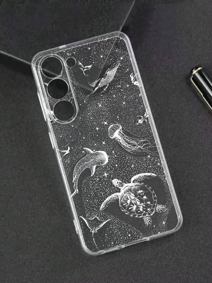 przezroczyste etui wzór iphone 15