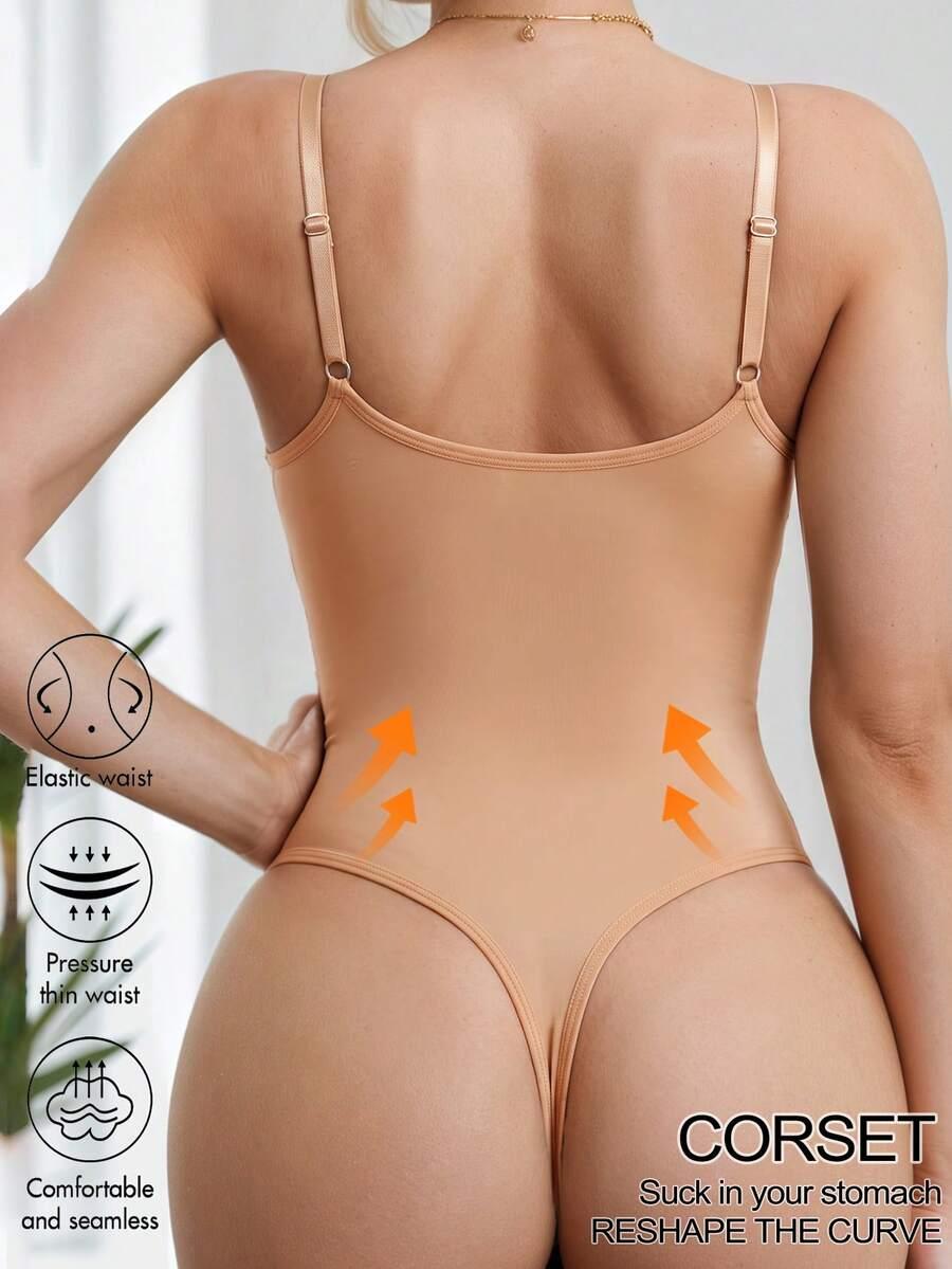 beżowe body modelujące