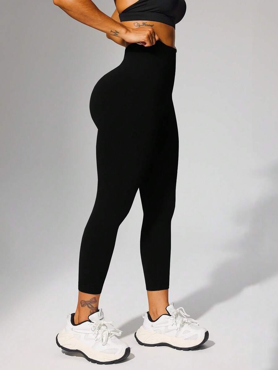 CZARNE LEGGINSY wysoki stan