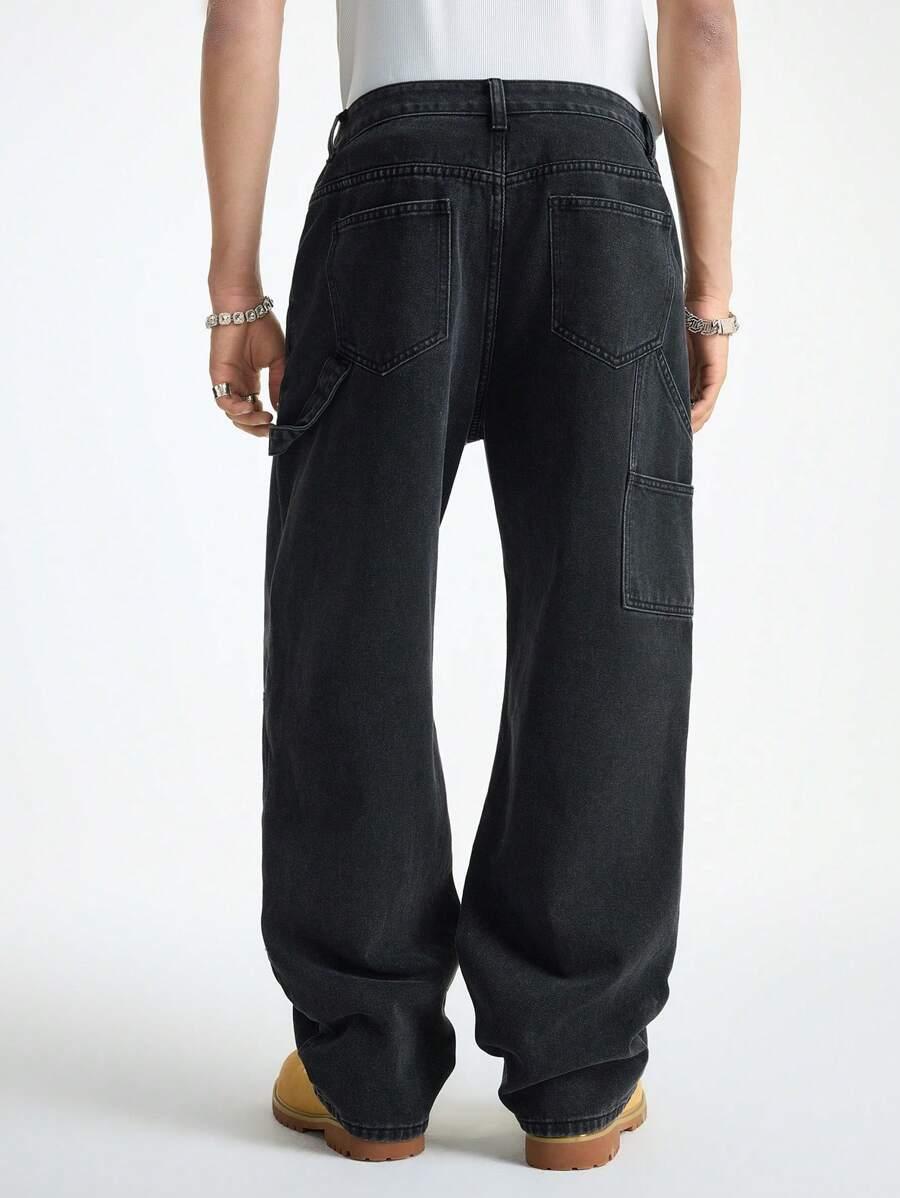 czarne spodnie jeans