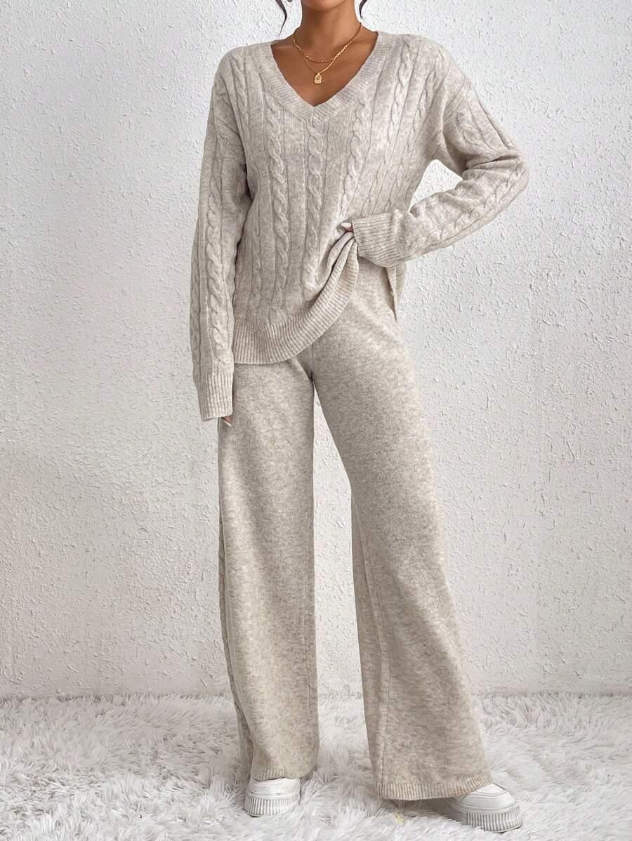 sweter spodnie komplet