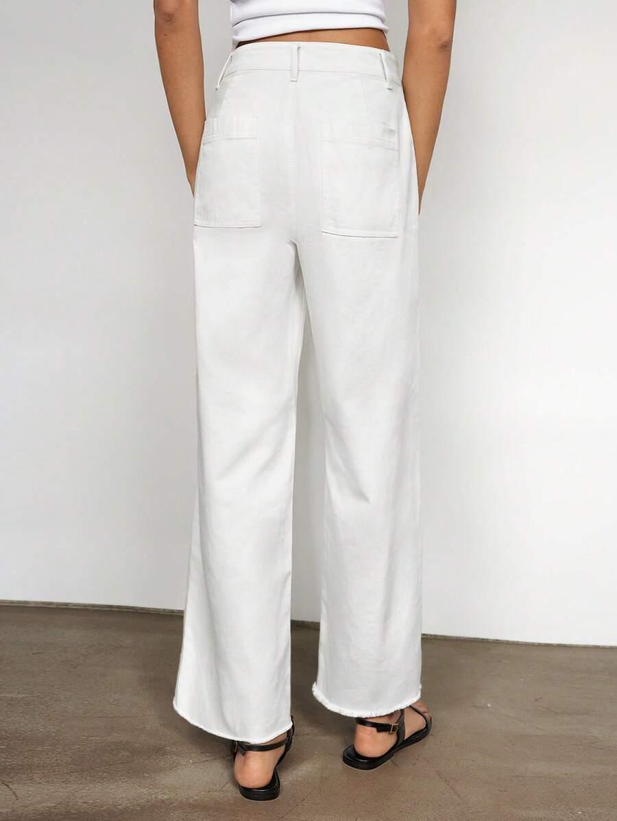 białe spodnie jeans