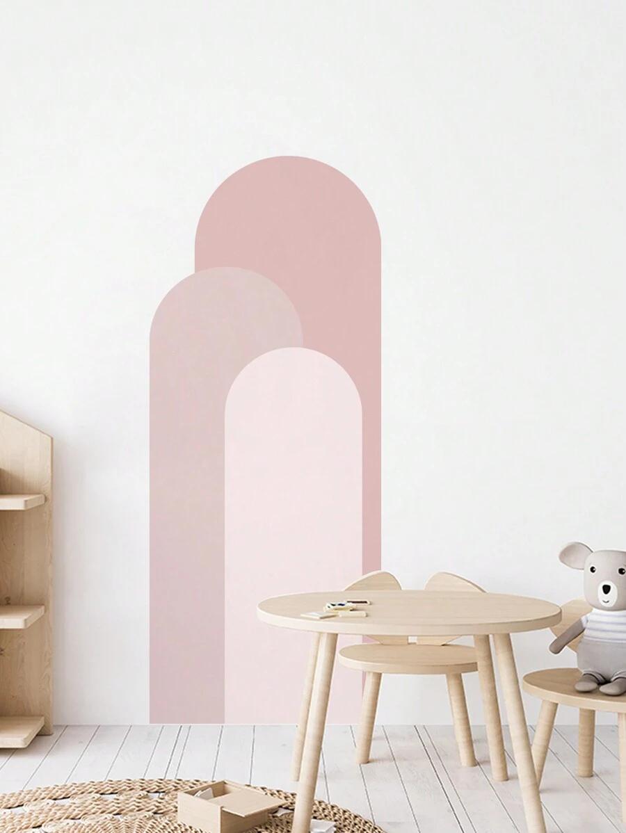 różowa naklejka na ścianę  120/50cm