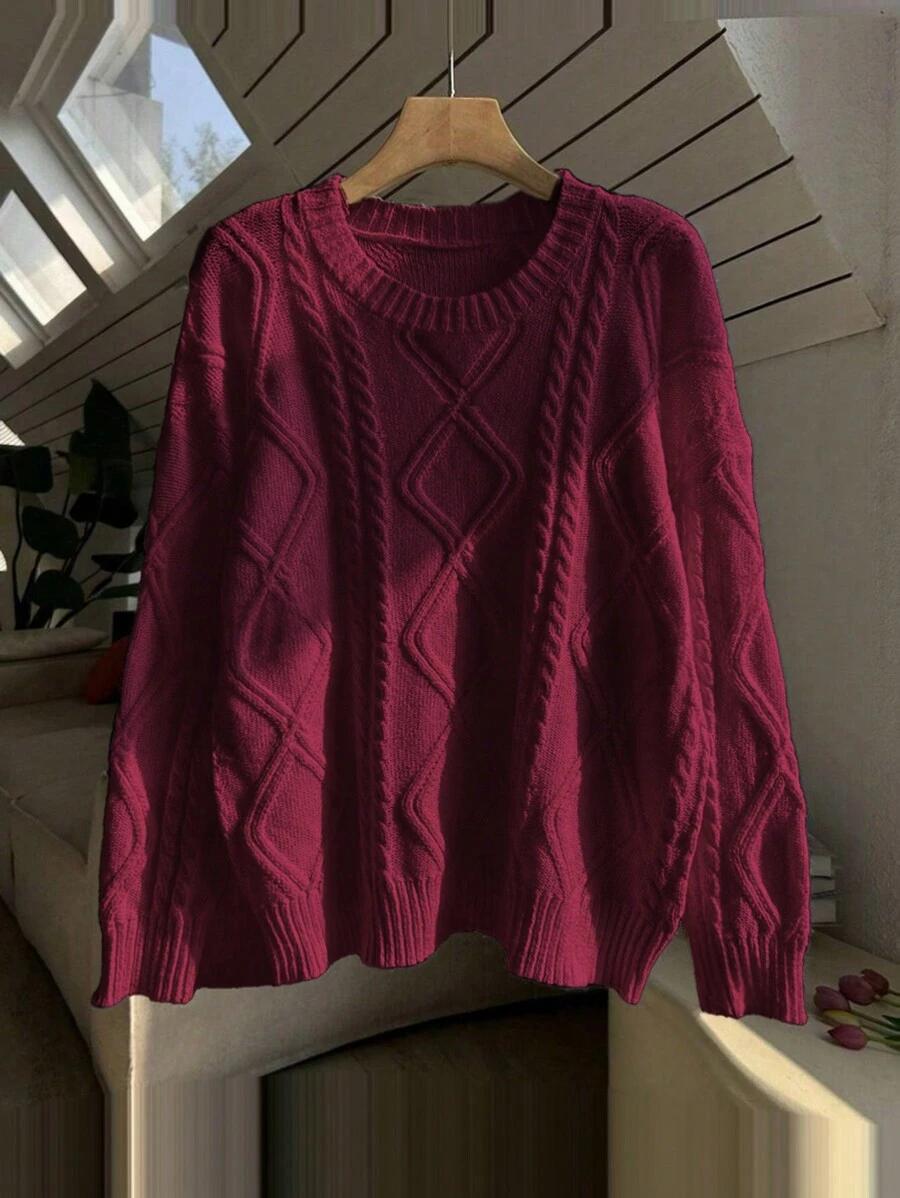 RÓŻOWY SWETER CASUAL 