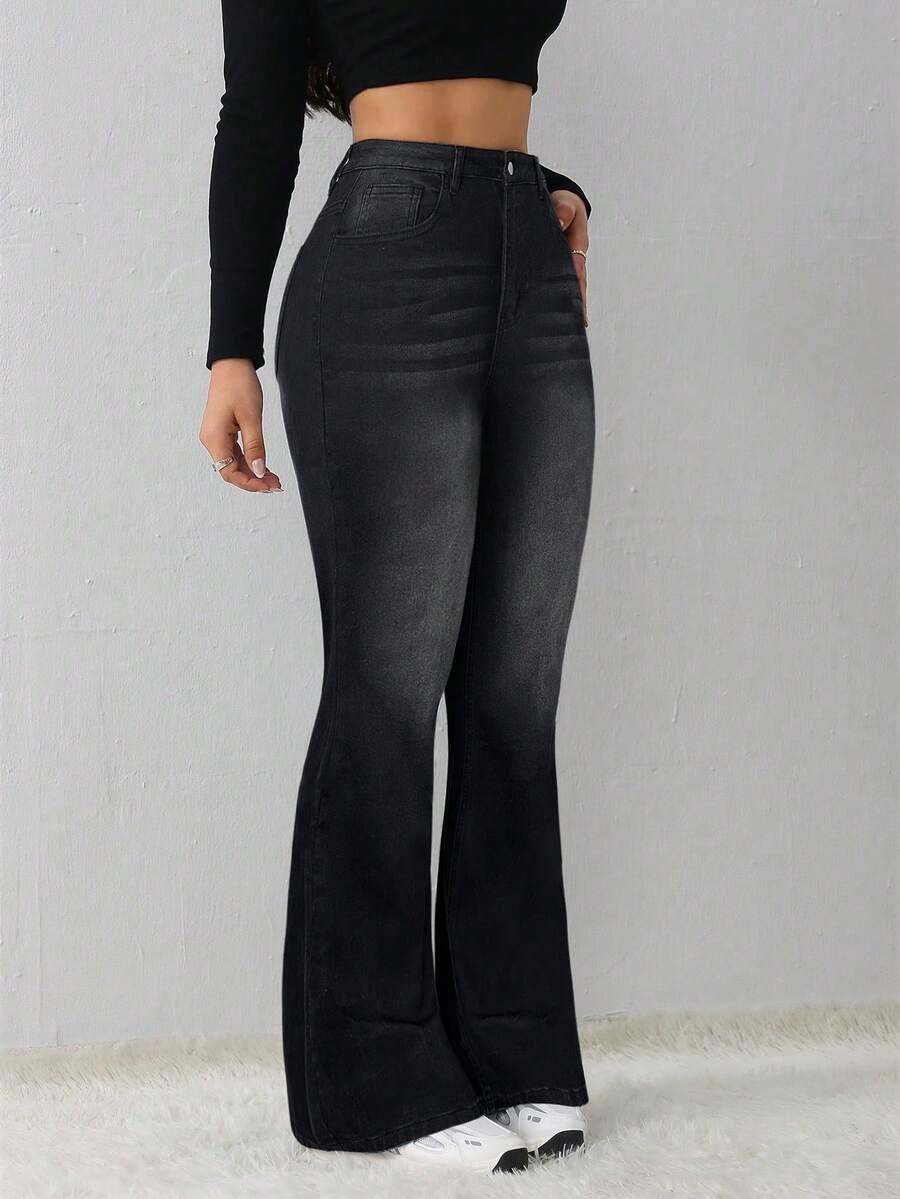 czarne spodnie jeans 