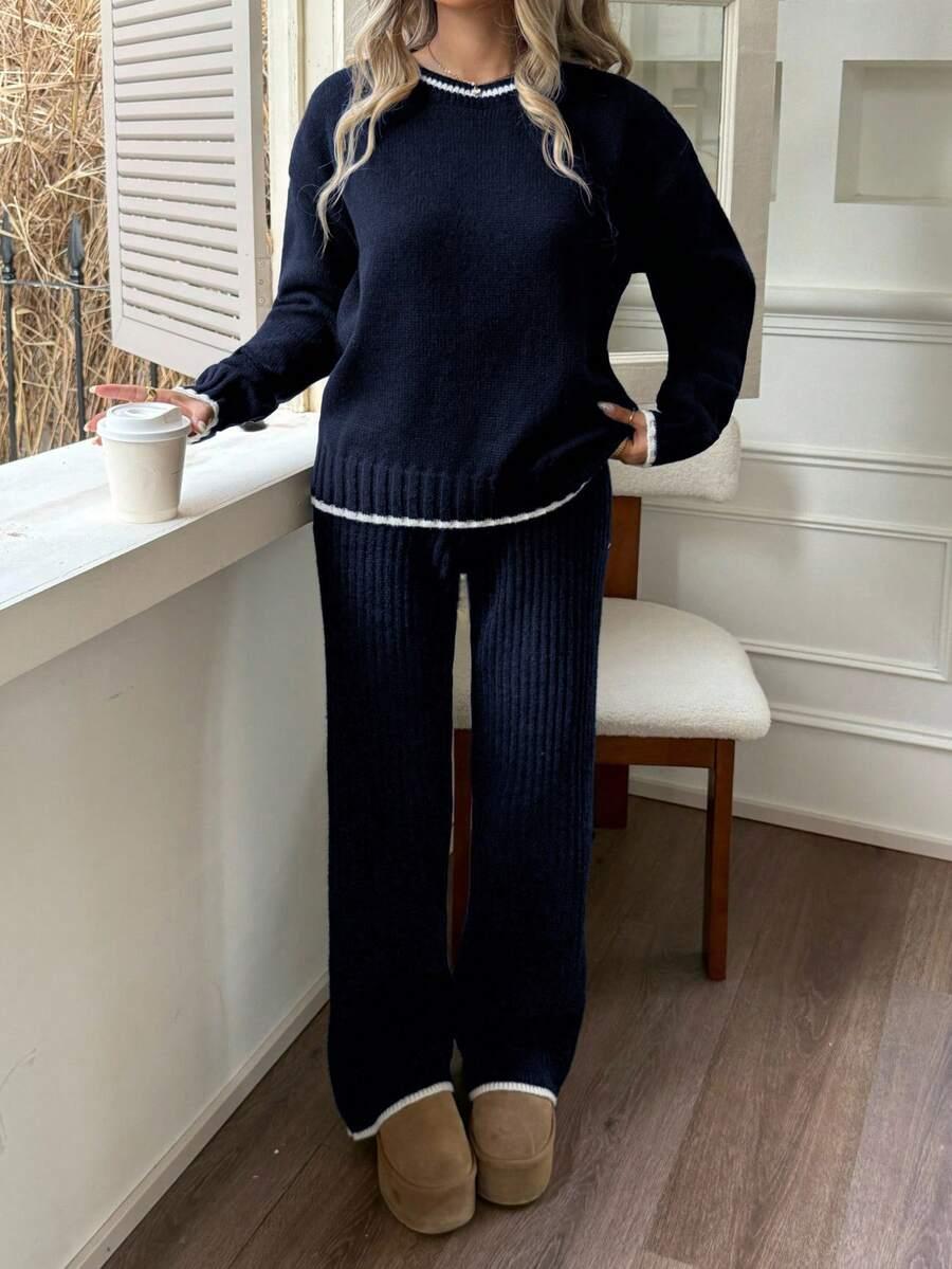 KOMPLET SWETER SPODNIE 