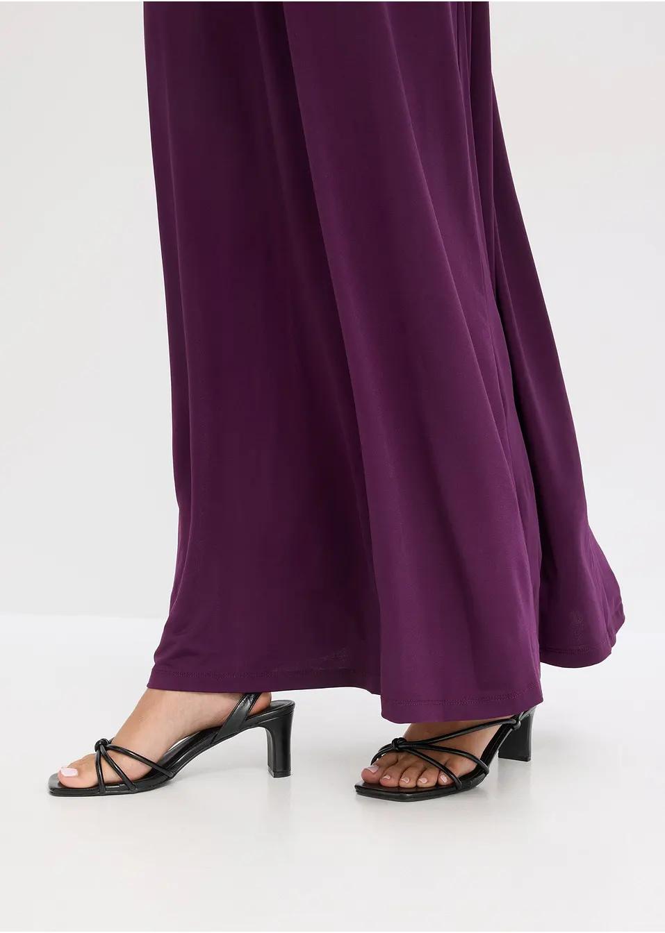 SUKIENKA KOKTAJLOWA MAXI SLIM SIZE KLASYCZNA BEZ WZORU ZAMEK