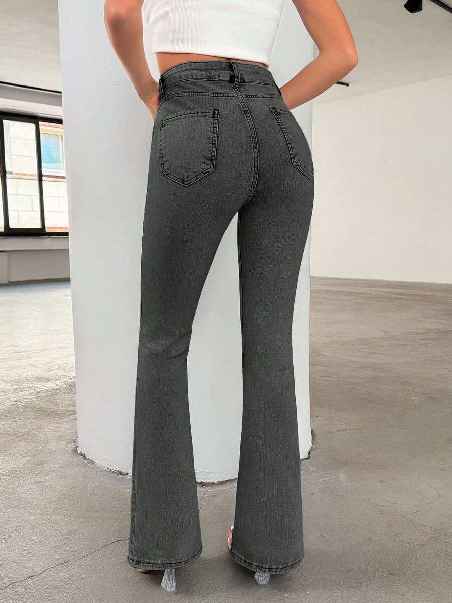 szare spodnie jeans 