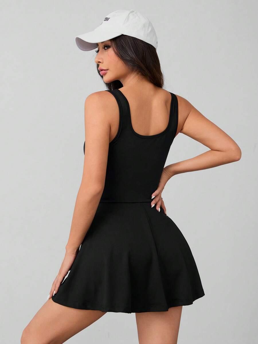 CZARNA SUKIENKA MINI