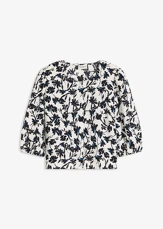 KLASYCZNA BLUZKA DAMSKA WISKOZA RĘKAW 3/4 