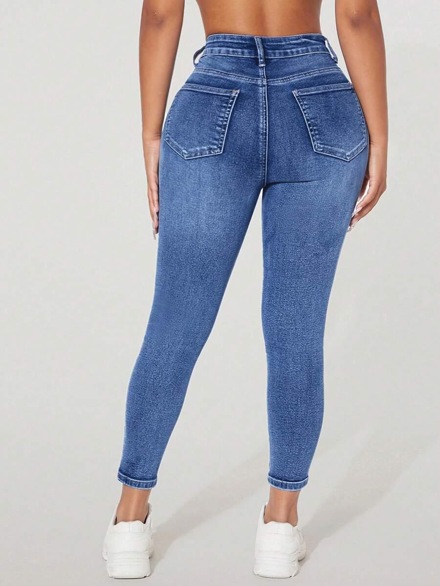 NIEBESKIE SPODNIE JEANS