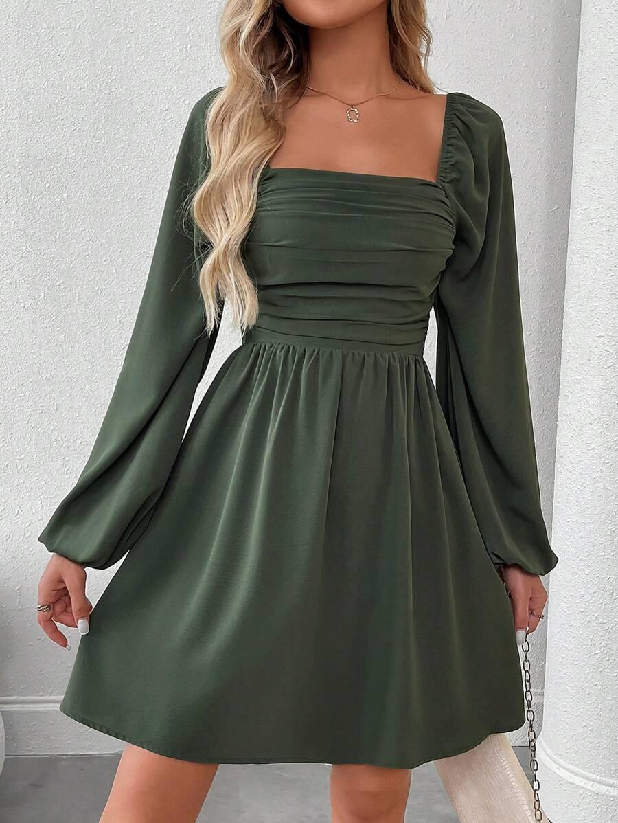 ZIELONA MINI SUKIENKA 