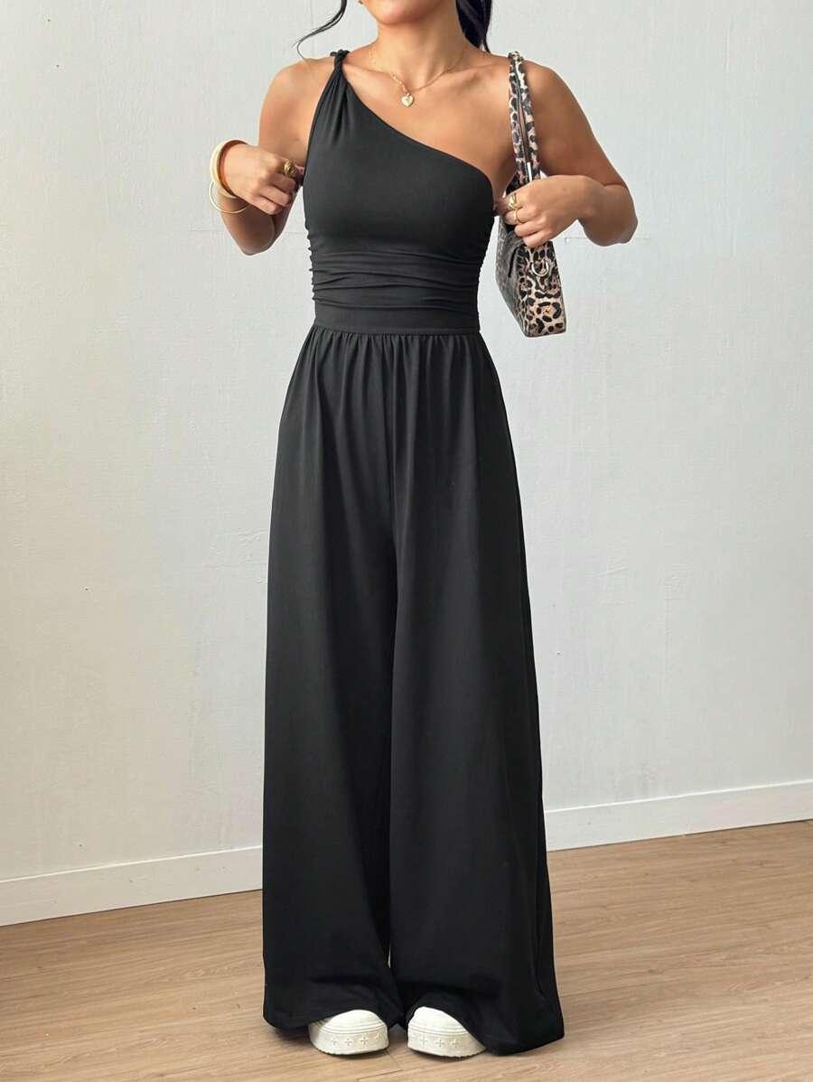 CZARNY KOMBINEZON CASUAL