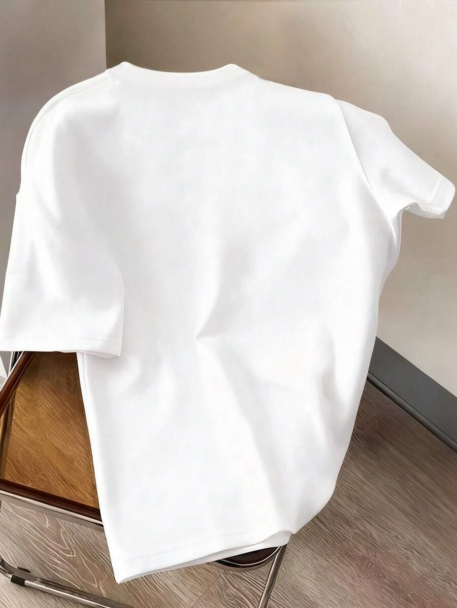 biały t-shirt nadruk