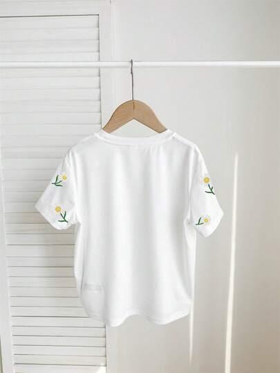 biały t-shirt print
