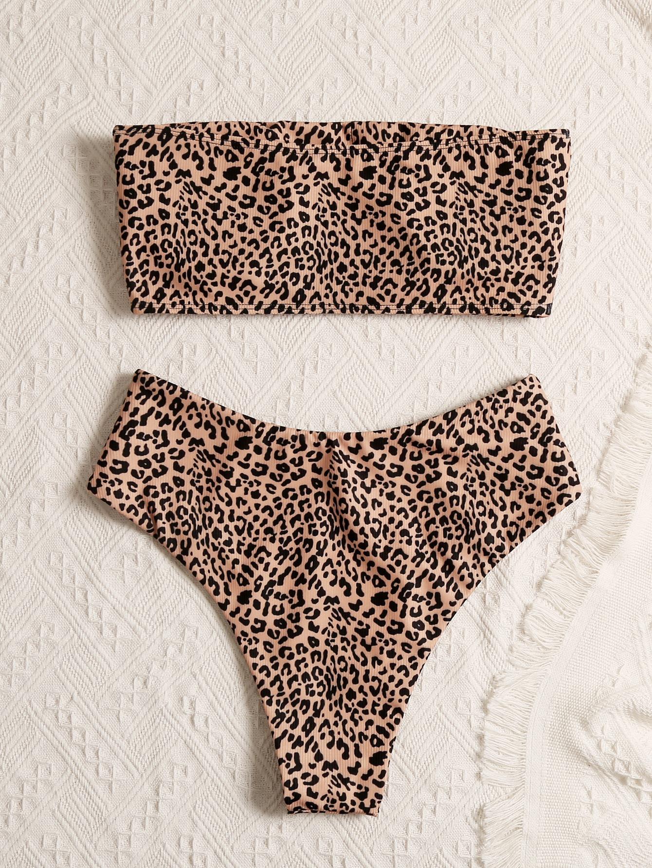 DWUCZĘŚCIOWY STRÓJ KĄPIELOWY ANIMAL PRINT