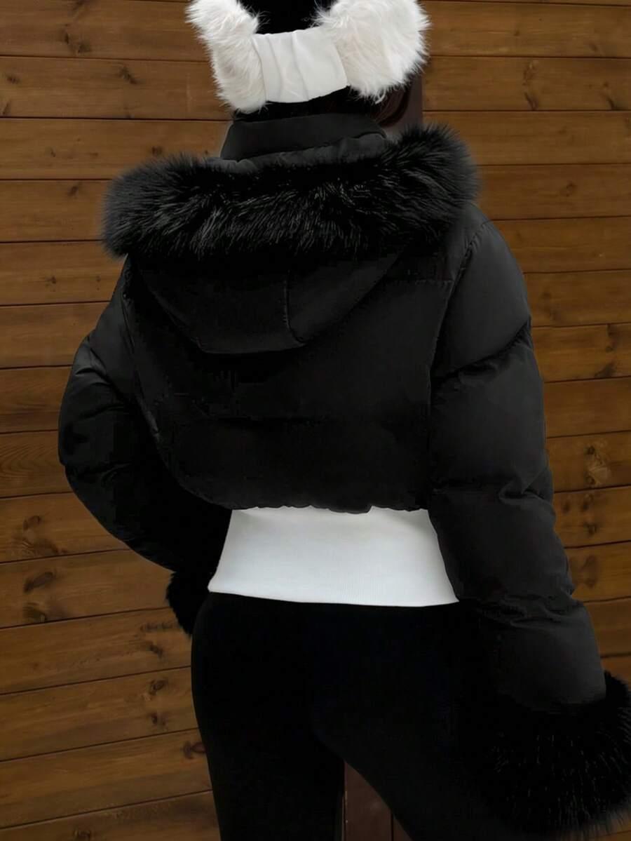 CZARNA KURTKA KAPTUR