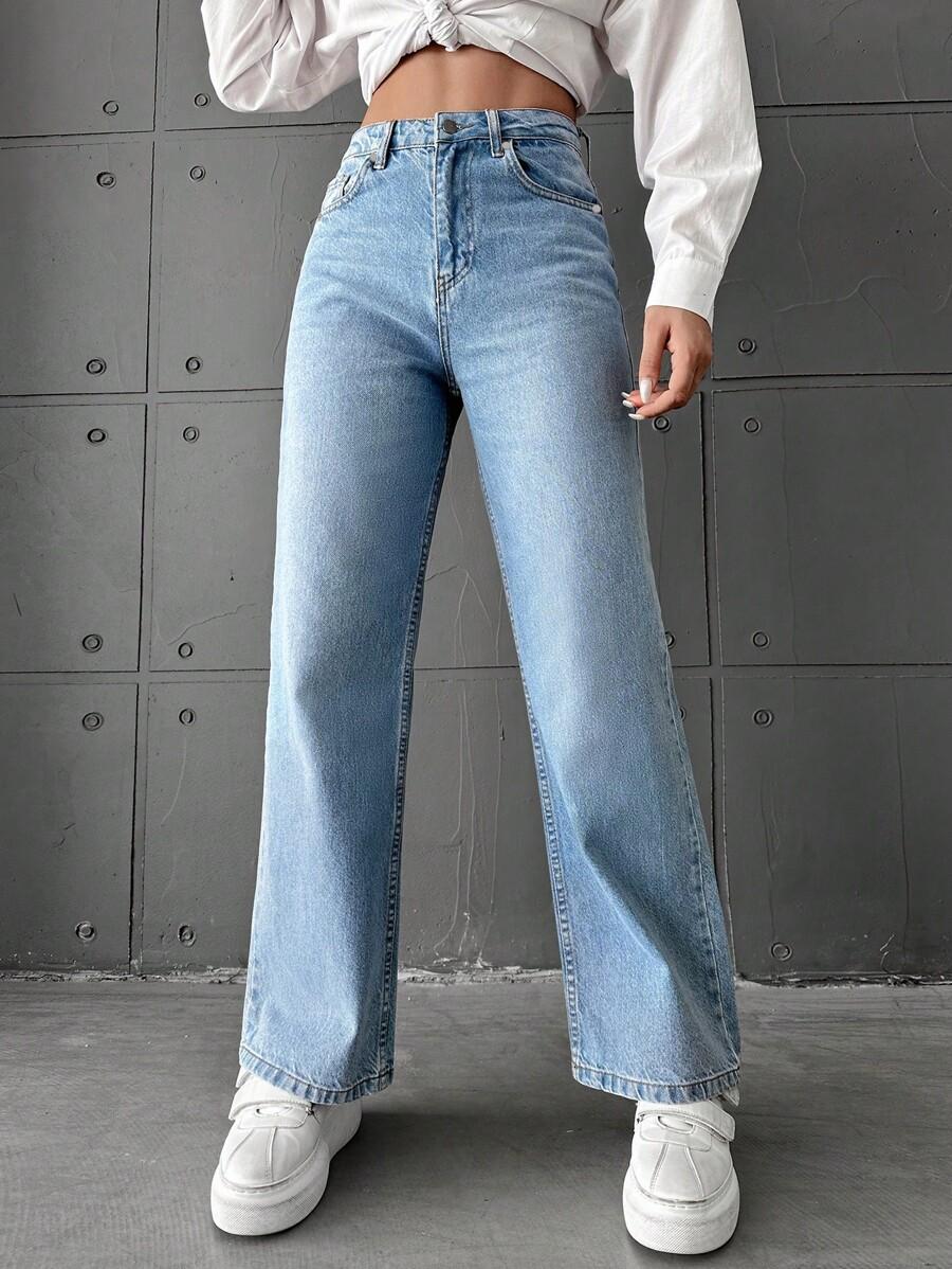 NIEBIESKIE SPODNIE JEANS 