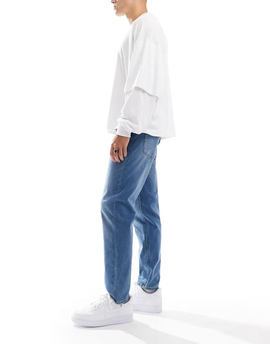 NIEBIESKIE SPODNIE JEANS ZAMEK