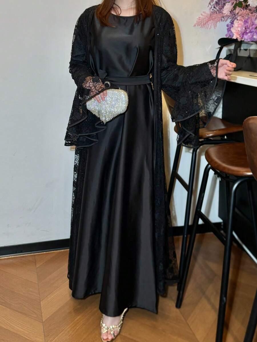 czarna maxi sukienka 