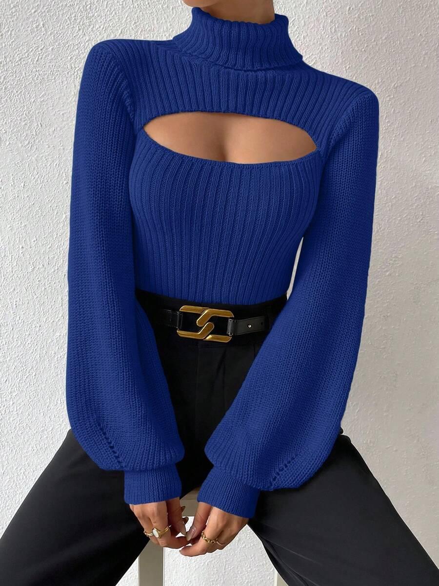 DOPASOWANY SWETER WYCIĘCIE GOLF 