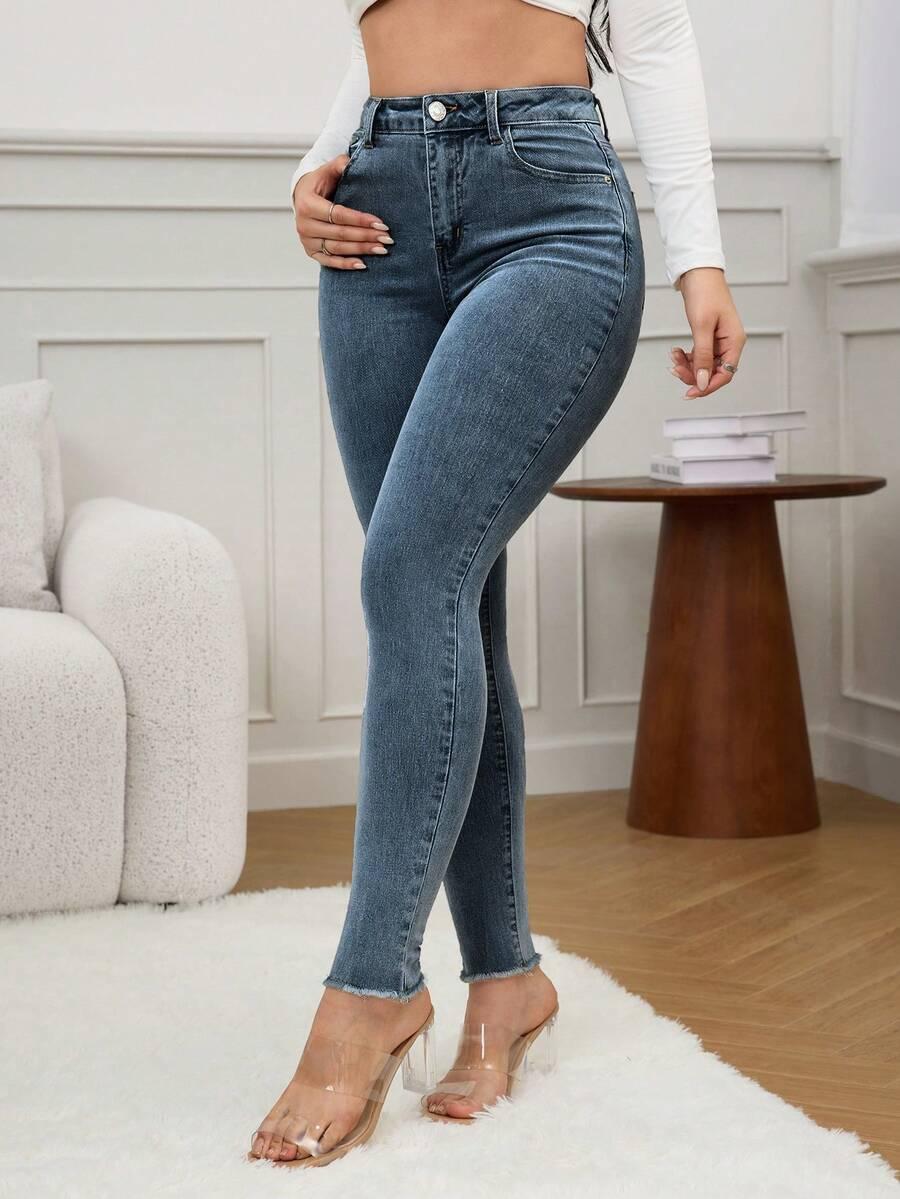 NIEBIESKIE SPODNIE JEANS