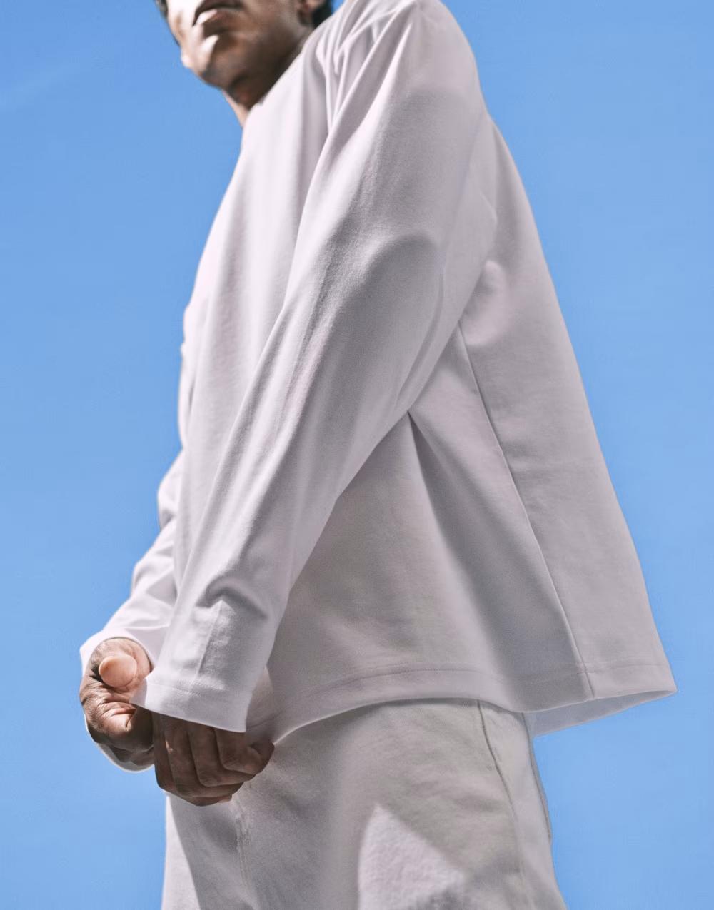BIAŁA BLUZA DRESOWA OVERSIZE