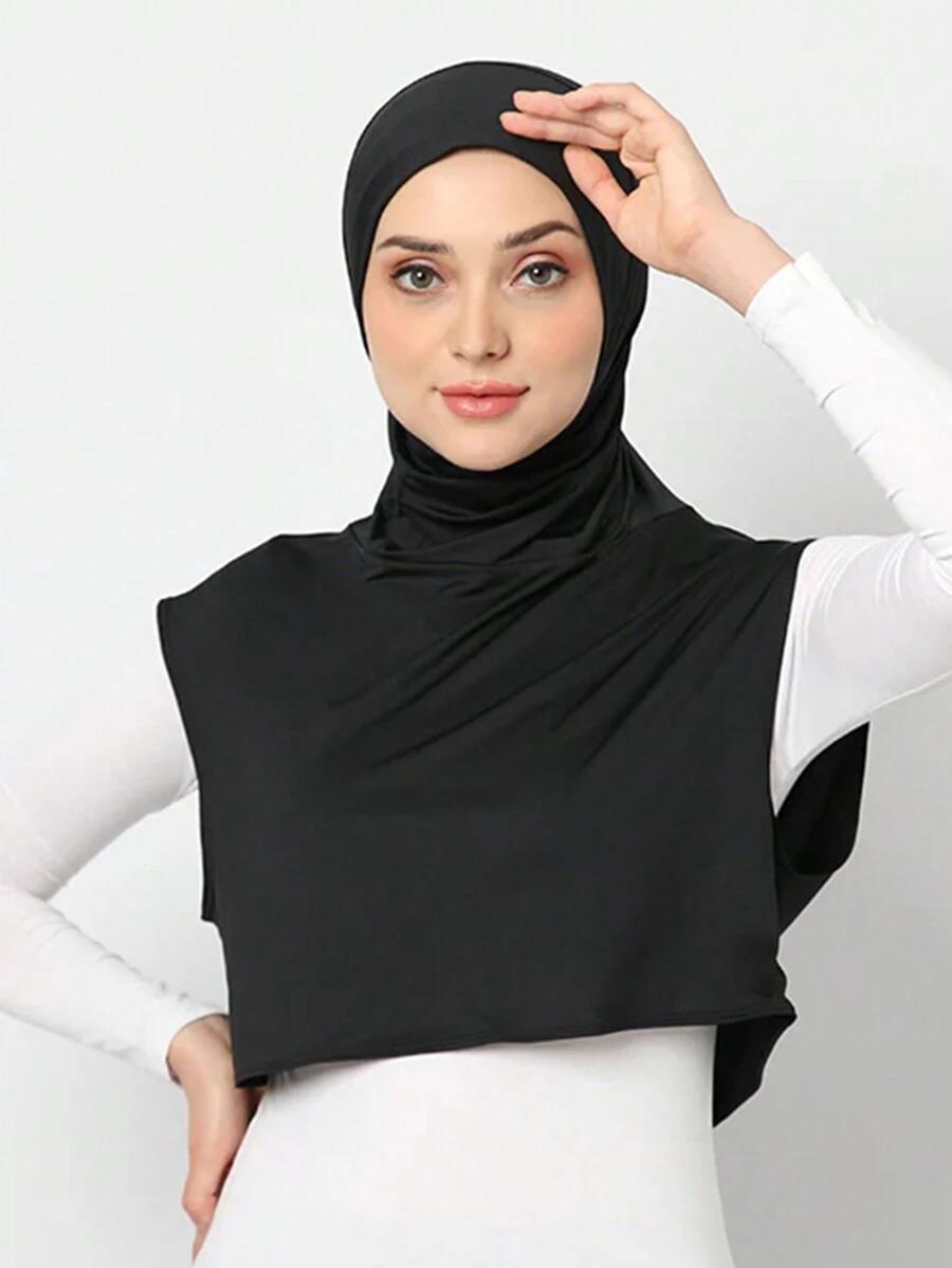 CZARNY turban na głowę 